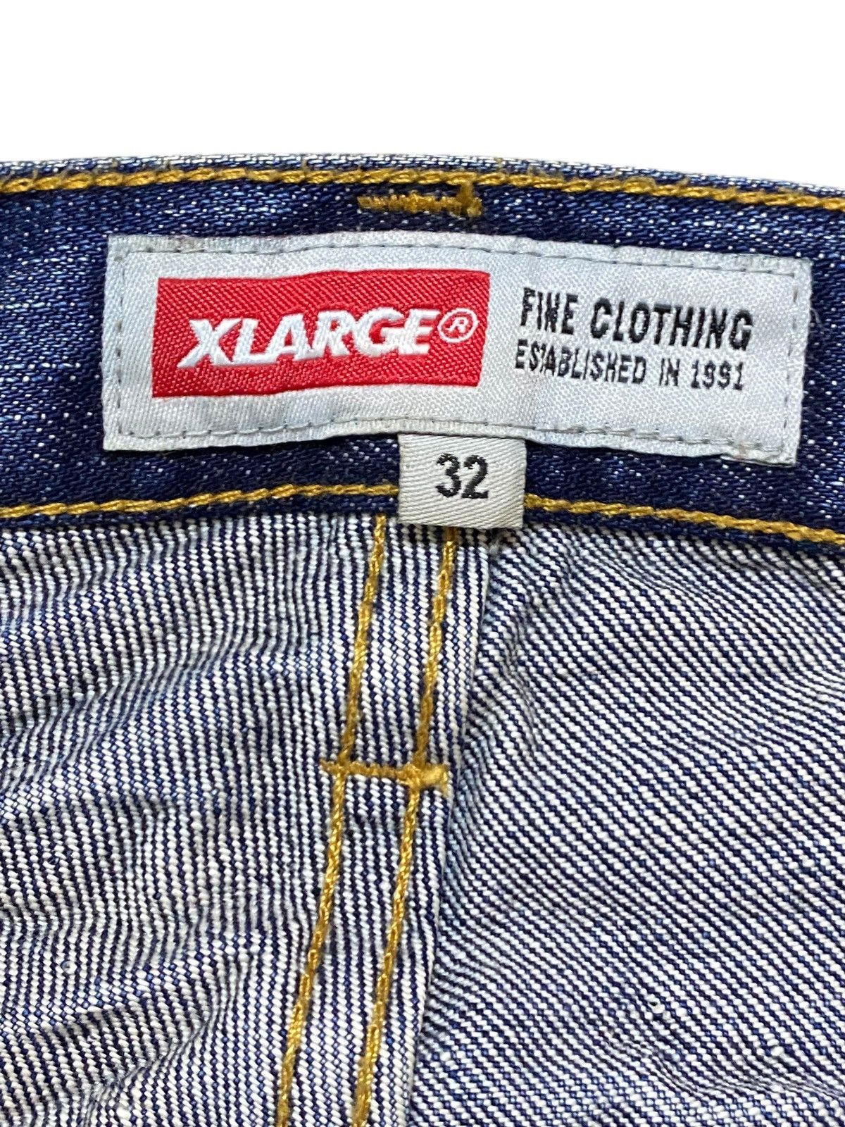 Xlarge Vintage X Large Selvedge Distressed Whisker Loose Jeans Size US 32 / EU 48 - 13 Thumbnail