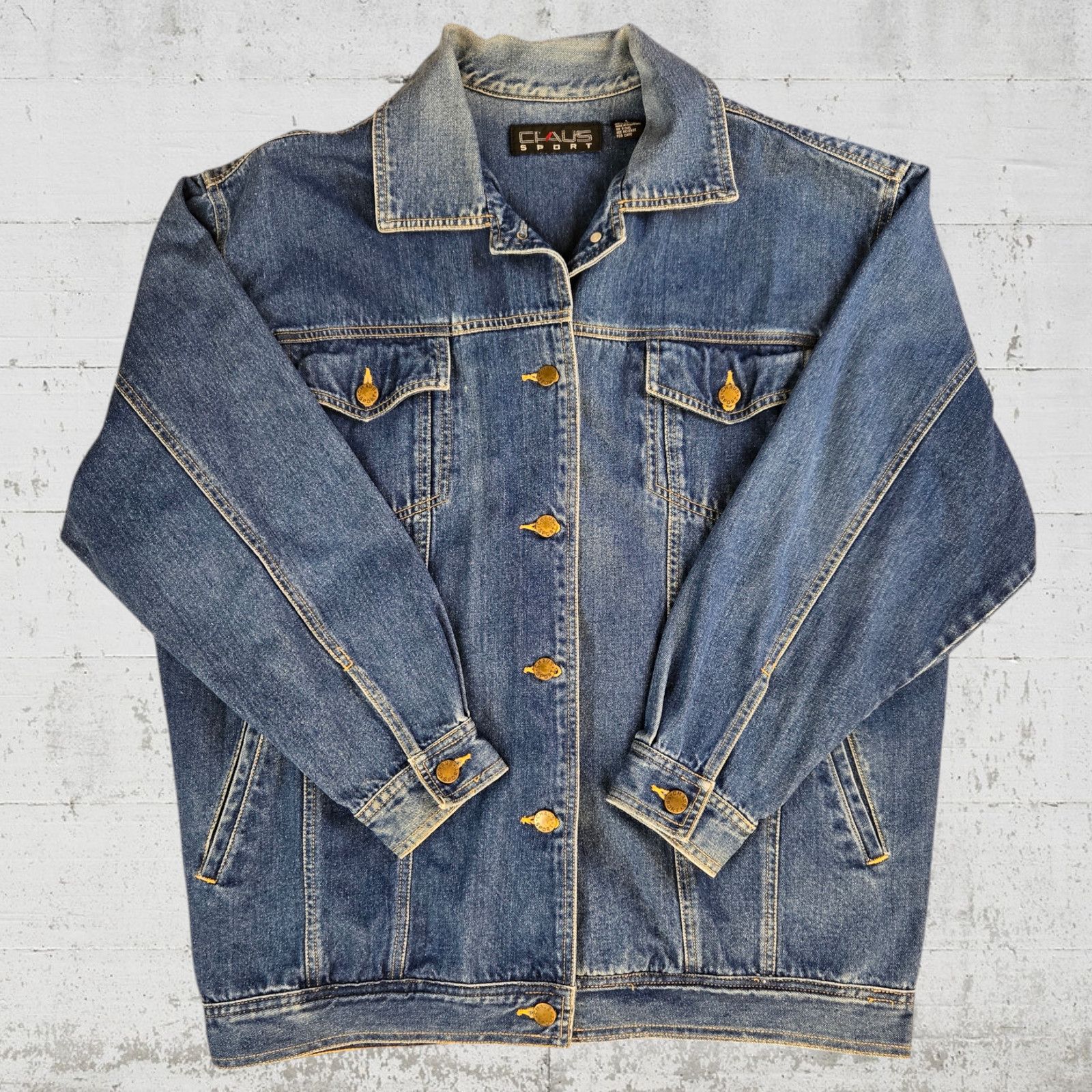 Vintage Vintage Medium Wash Denim Trucker Jacket Size Large Size L / US 10 / IT 46 - 2 Thumbnail
