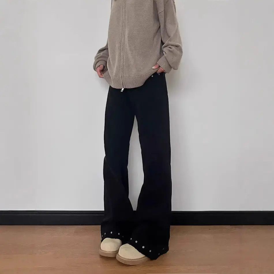 Japanese Brand Retro loose fringed slightly flared jeans Size US 32 / EU 48 - 2 Thumbnail