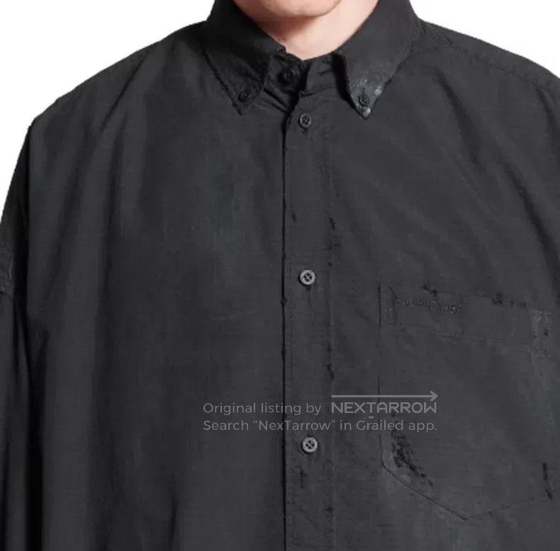 Balenciaga Balenciaga Black Faded Shirt Size US M / EU 48-50 / 2 - 8 Thumbnail