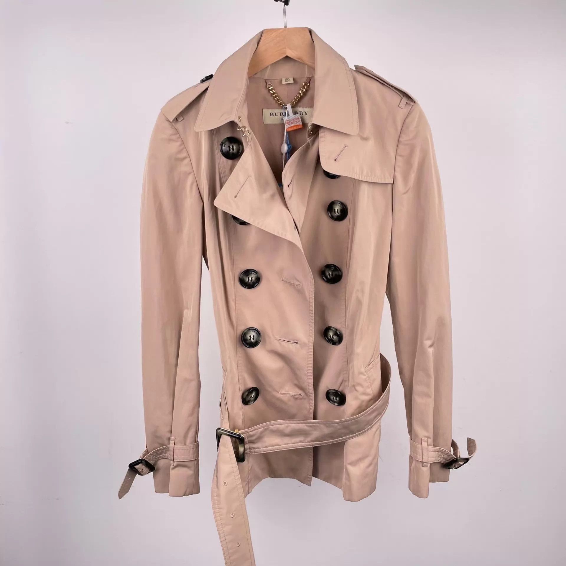 Burberry Burberry Trench Coat Pink A Grade No Accessories Size XS / US 0-2 / IT 36-38 - 1 Thumbnail
