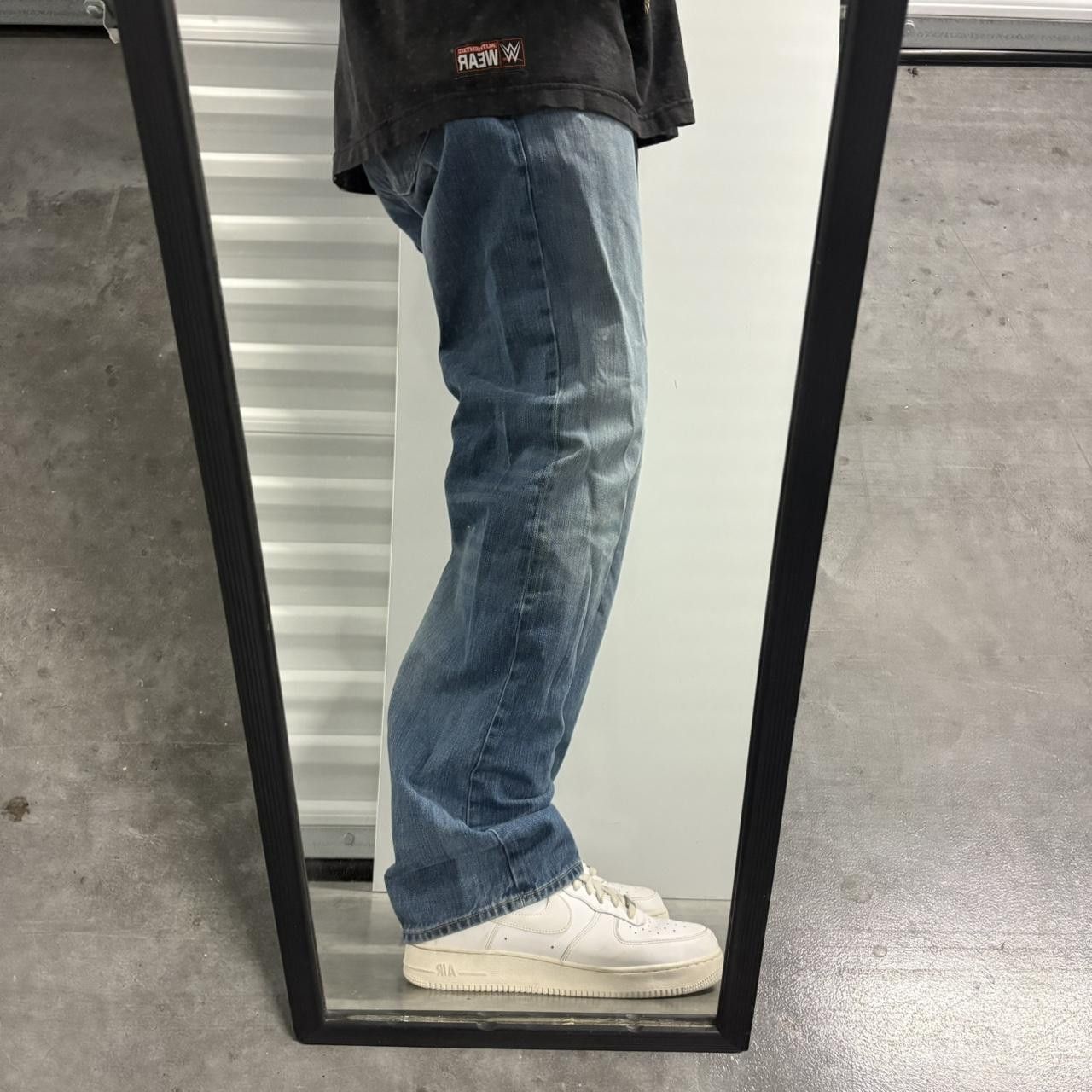 Japanese Brand × Vintage Crazy Vintage Y2K/2000s Straight Fit Banana Republic Medium Wash Denim Jeans! Size US 35 - 2 Thumbnail