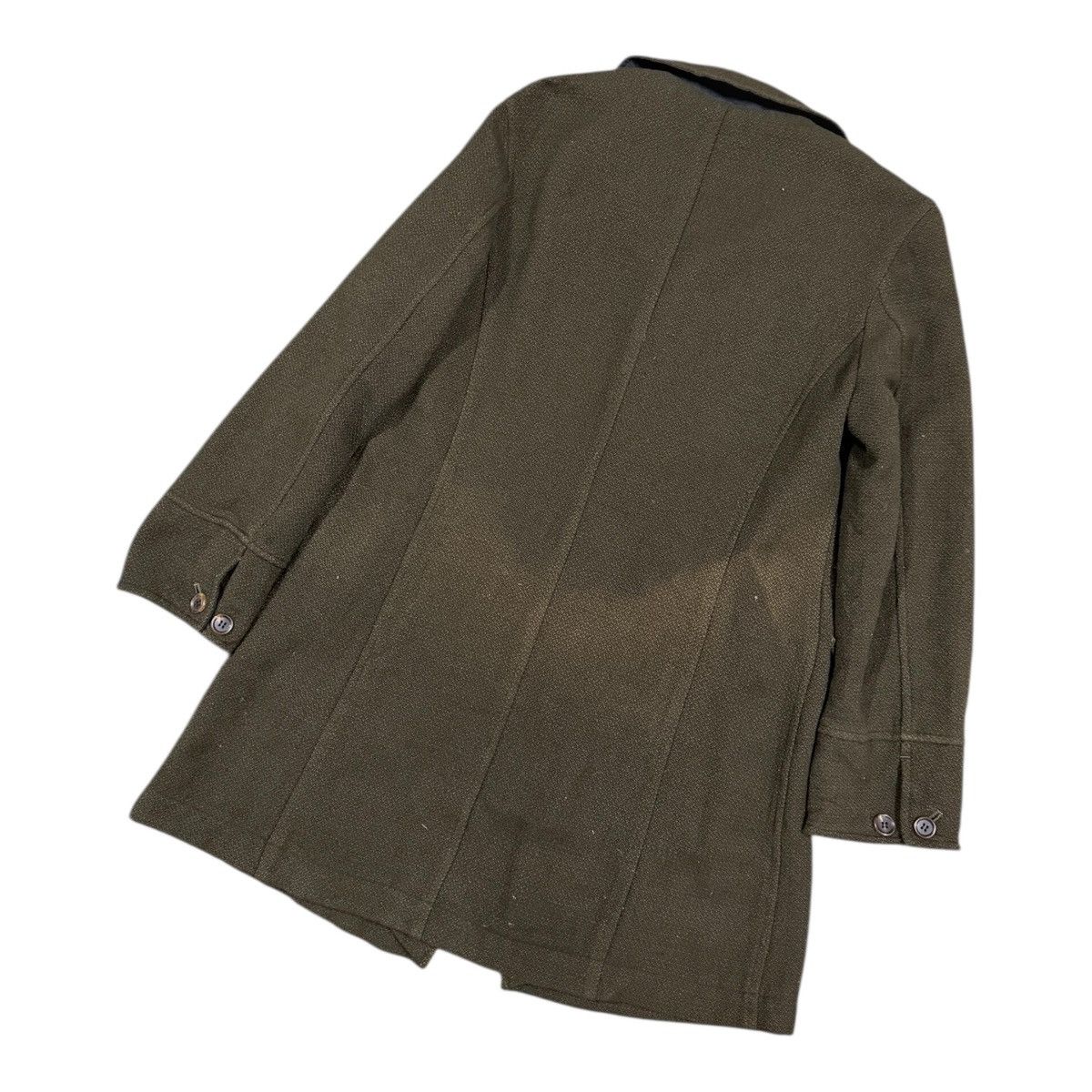 If Six Was Nine Vtg🔥Qua-Drille Salt & papper Buttoned Trench Coat Jacket Size US M / EU 48-50 / 2 - 10 Thumbnail