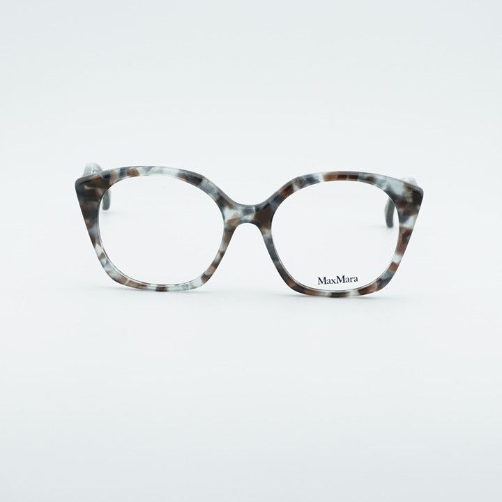 Max Mara Max Mara MM5082 055 Eyeglasses Havana 53mm Square Frame Size ONE SIZE - 4 Thumbnail