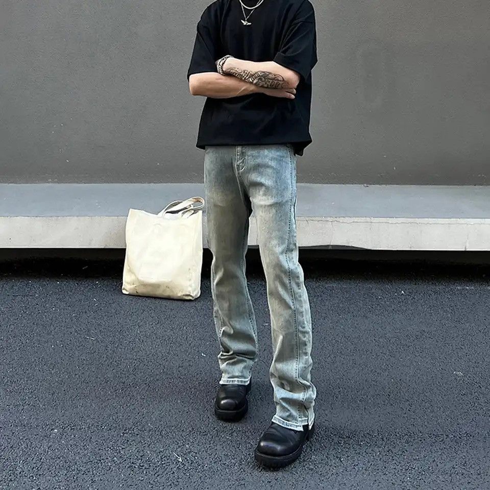 Japanese Brand × Vintage Slim Jeans for Men Casual Streetwear Trousers Size US 30 / EU 46 - 5 Thumbnail