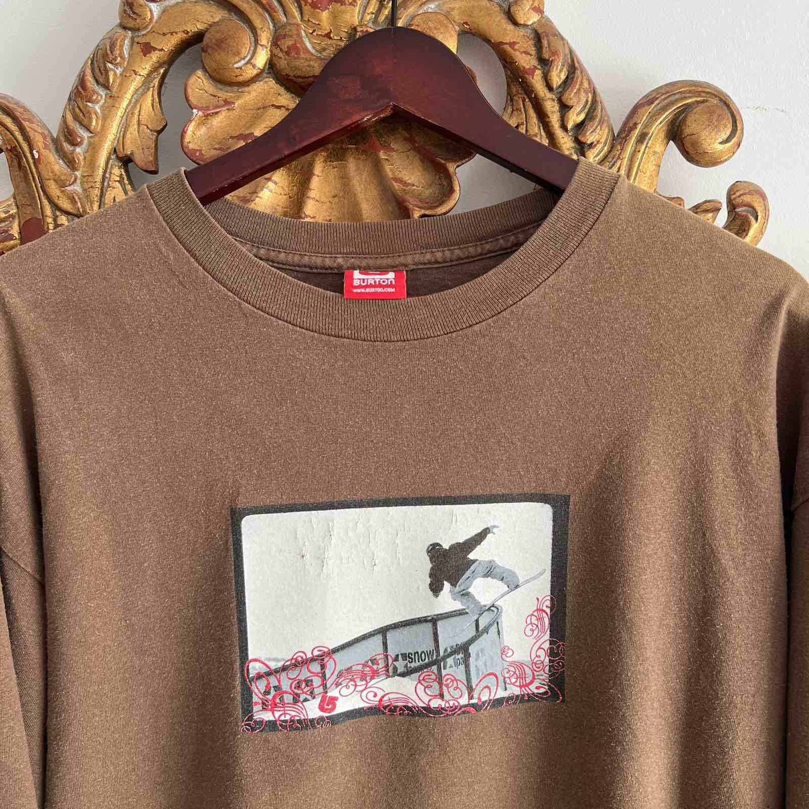 Burton VINTAGE BURTON SNOWBOARDS LONG SLEEVE TEE 90S Size US L / EU 52-54 / 3 - 4 Thumbnail