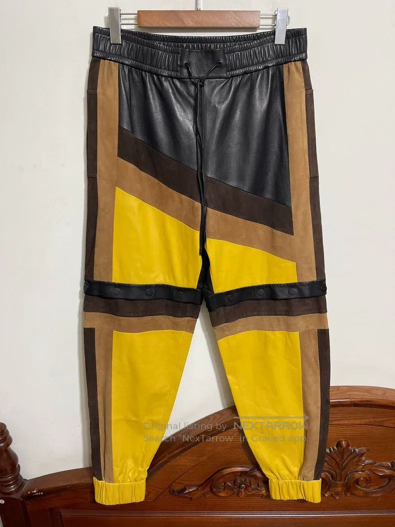 Fendi Fendi Patchwork Leather Pants Size US 34 / EU 50 - 1 Thumbnail