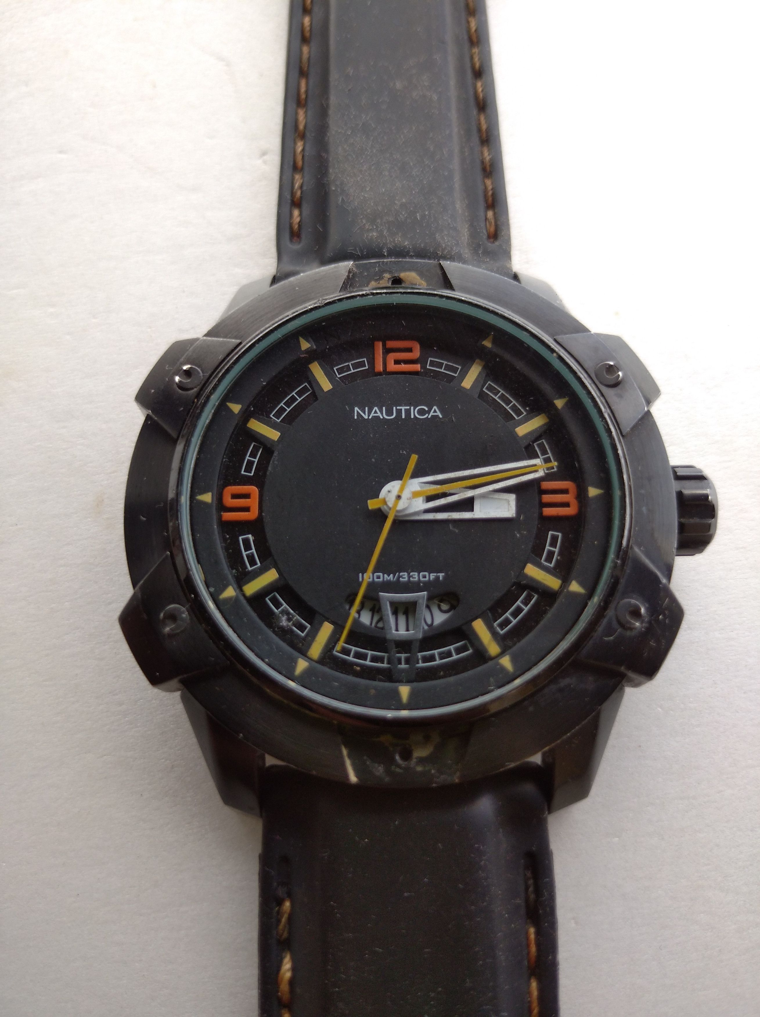 Nautica Mens Watch A35517G NCS 46 with Black Dial