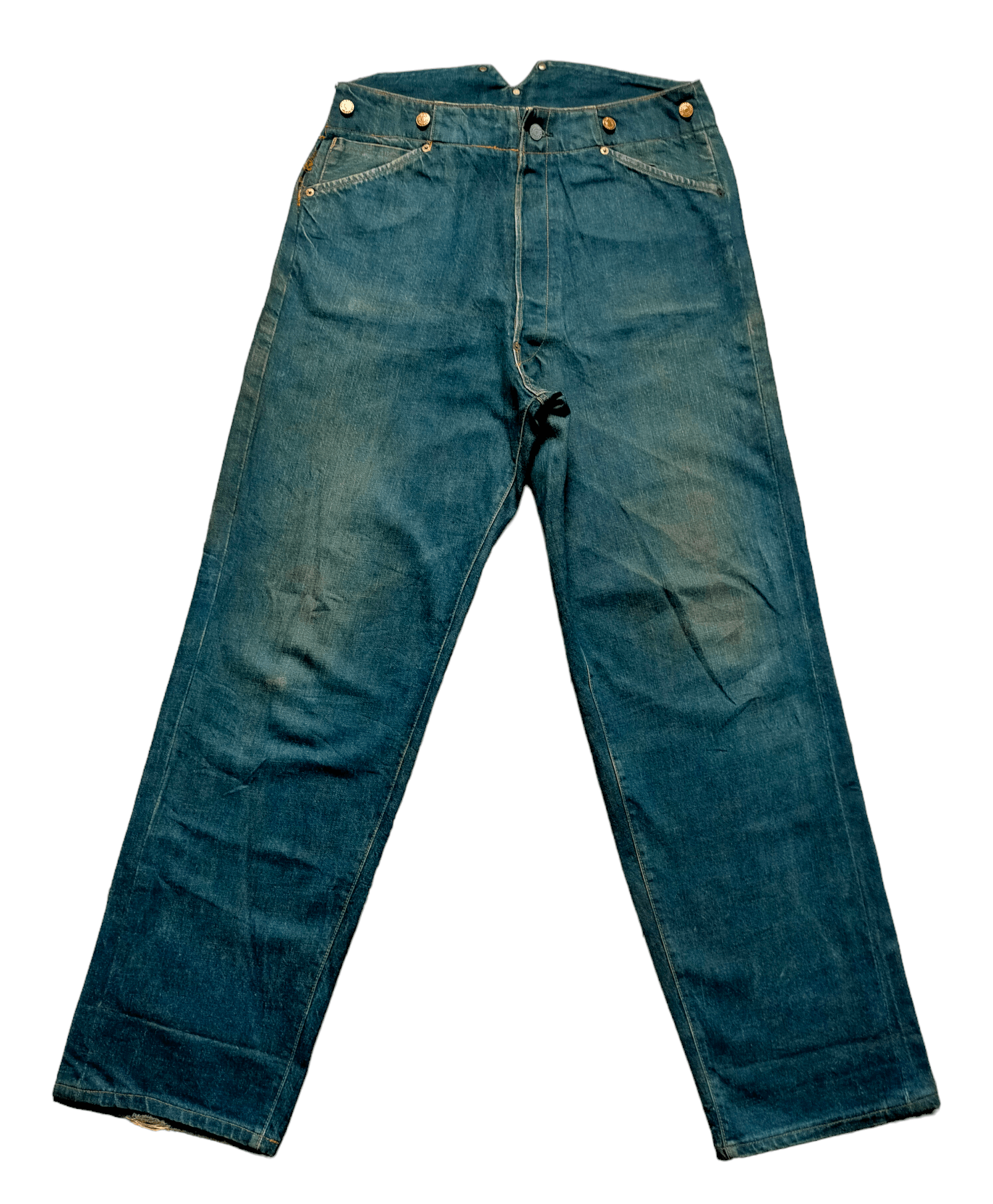Evisu 🔥Rare Vintage 90s Evis Buckle Back Selvedge Jeans Size US 34 / EU 50 - 9 Thumbnail