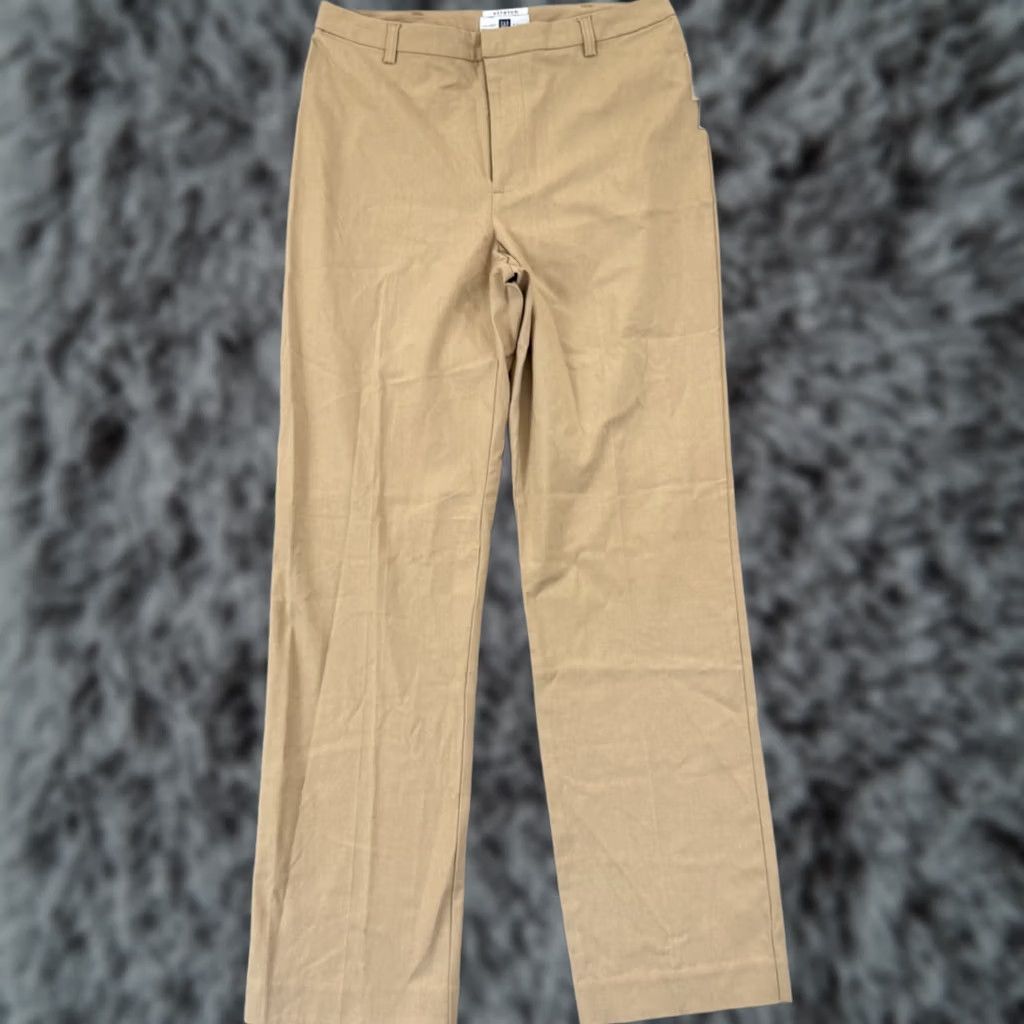 Gap VINTAGE Gap Pants Womens 12 Beige Bootcut Stretch 32x34 Classic 90s City Preppy Trousers NWT Size 34" / US 12 / IT 48 - 1 Thumbnail