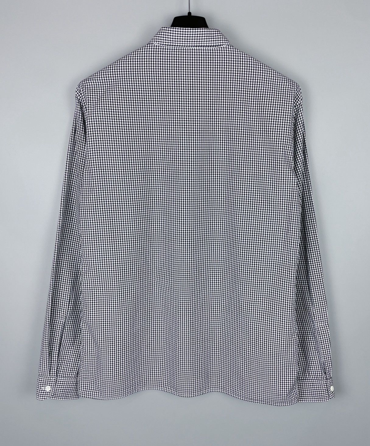 Prada Men’s PRADA White Tab Gingham Check Long Sleeve Shirt Size M Size US M / EU 48-50 / 2 - 4 Thumbnail