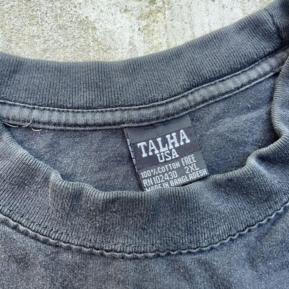 Vintage Vintage Y2K Faded Distressed BLACK BLANK T Shirt Size US XXL / EU 58 / 5 - 3 Thumbnail