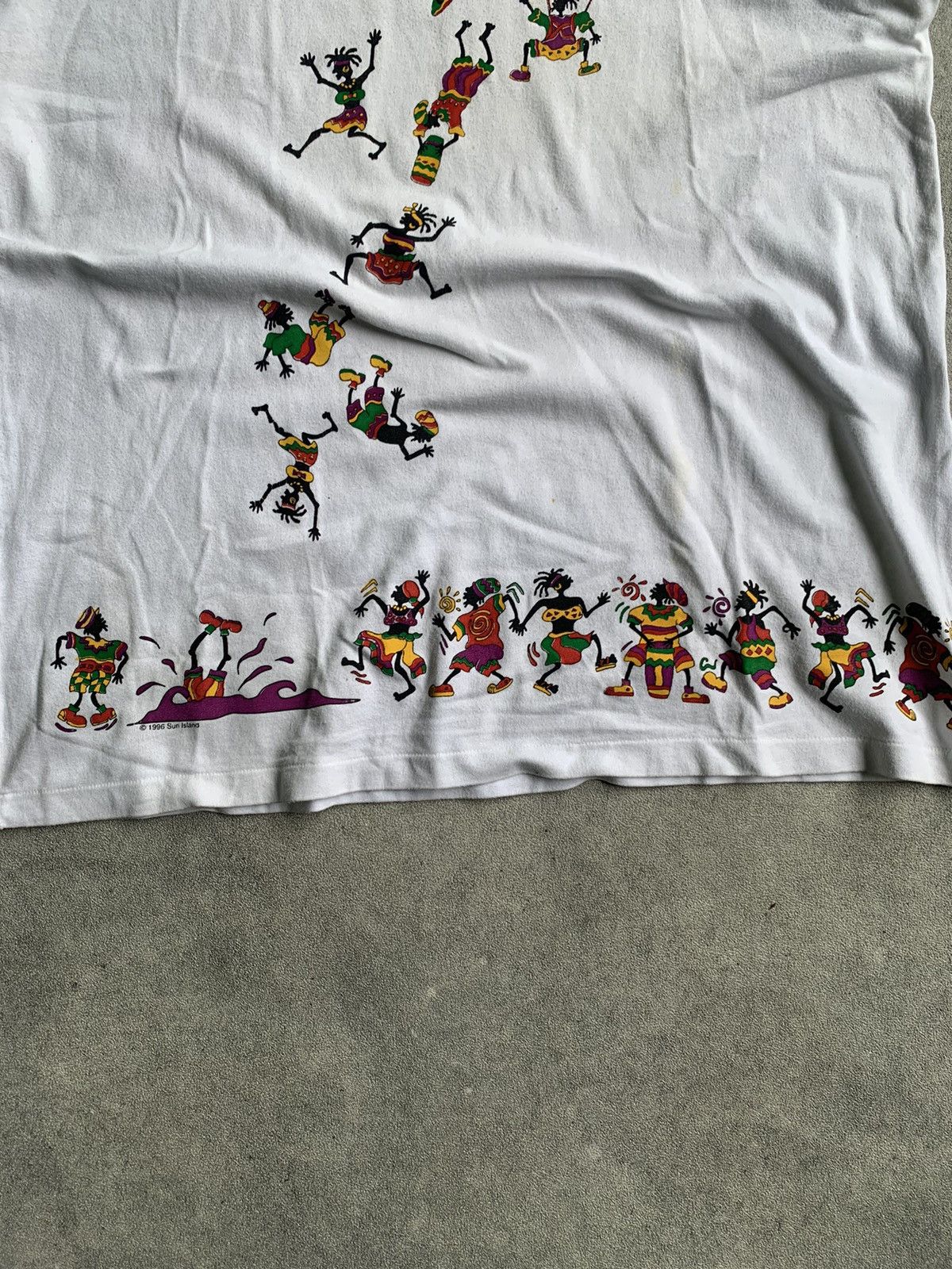 Vintage Vintage 90s Jamaica Reggae Jam Rasta Singgle Stitch Size US L / EU 52-54 / 3 - 5 Thumbnail