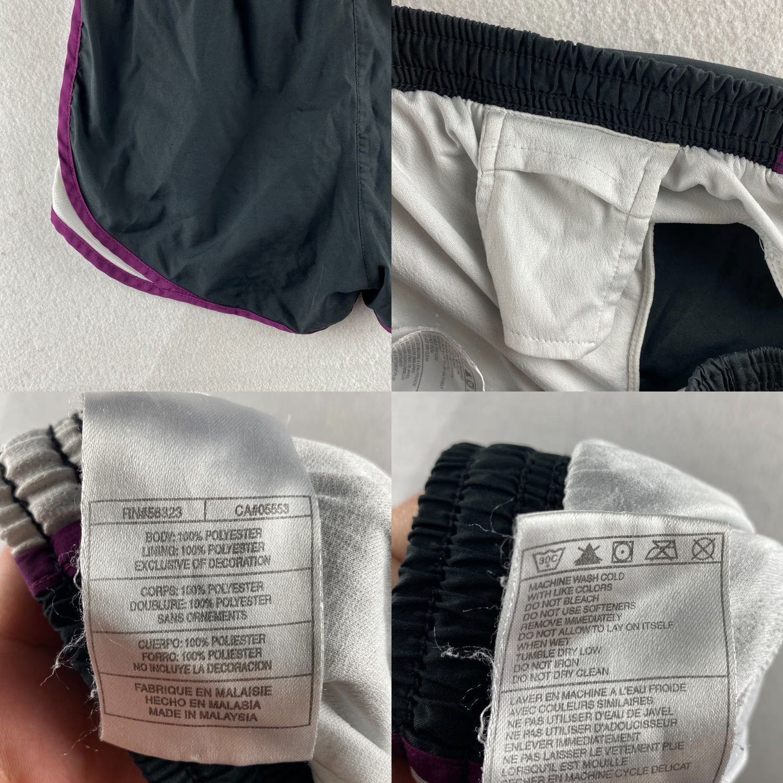 Nike Nike Running Shorts Women Small S Black Breathable Lined Drawstring Gym Active Size 28" / US 6 / IT 42 - 10 Thumbnail