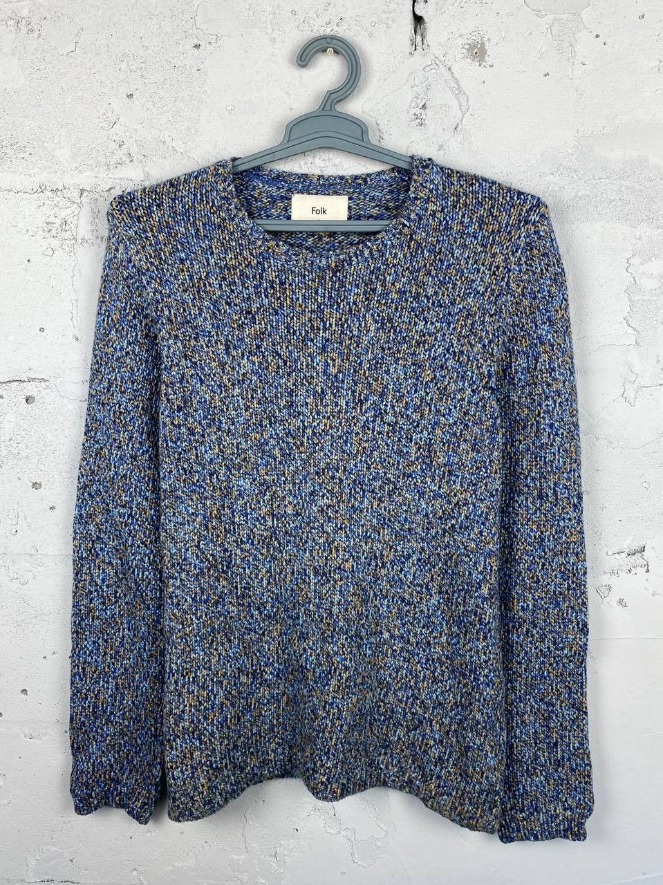 Folk × Vintage Folk Heavy Cable Knitted Wool Sweater Size 2 Size US M / EU 48-50 / 2 - 1 Thumbnail
