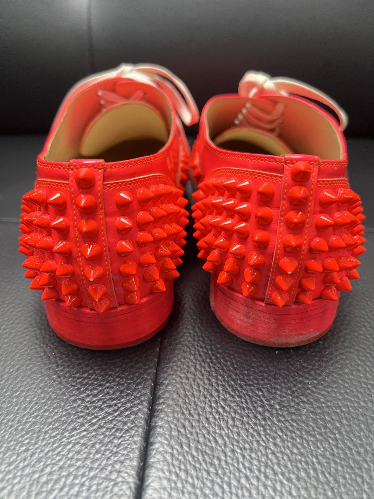 Christian Louboutin Christian Louboutin CL Red Studded Red Sole Low Top Boots Size US 7 / EU 40 - 4 Thumbnail