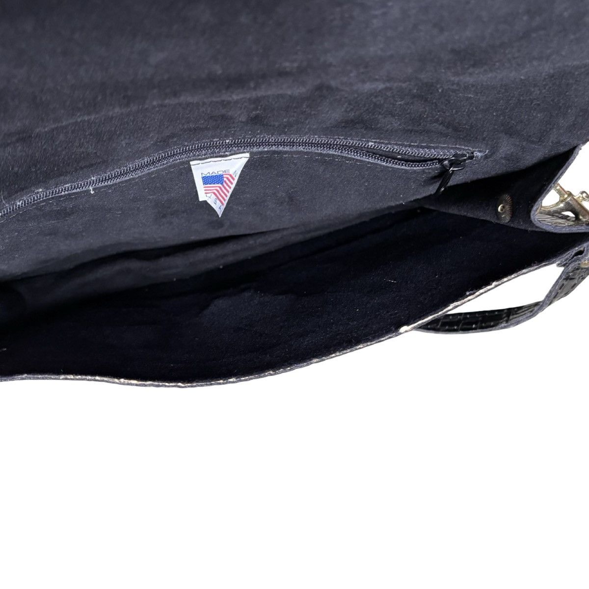Other Vintage Sudhaus Genuine Leather Croc Alligator Purse Black Size ONE SIZE - 5 Thumbnail