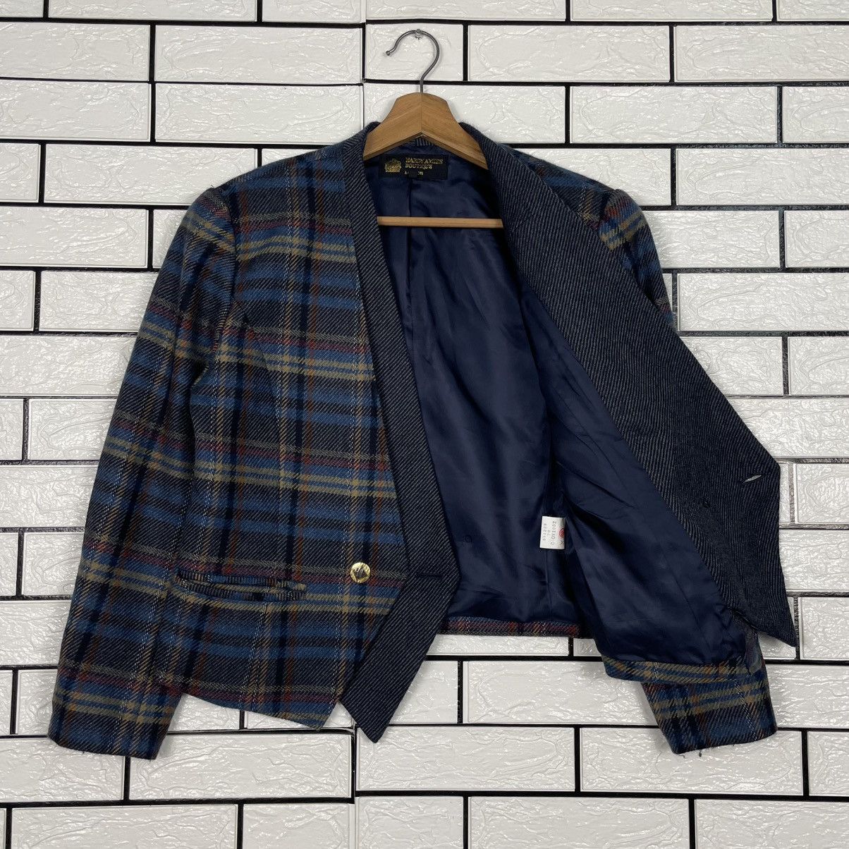 Hardy Amies Hardy Amies Boutique London Plaid Crop Jacket Size M / US 6-8 / IT 42-44 - 9 Thumbnail