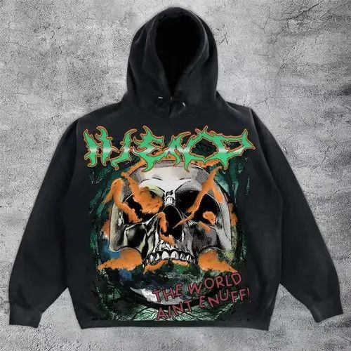Japanese Brand Kawase x Kida Black Vintage Pynk Y2k Gothic Hoodie Size US XL / EU 56 / 4 - 8 Thumbnail