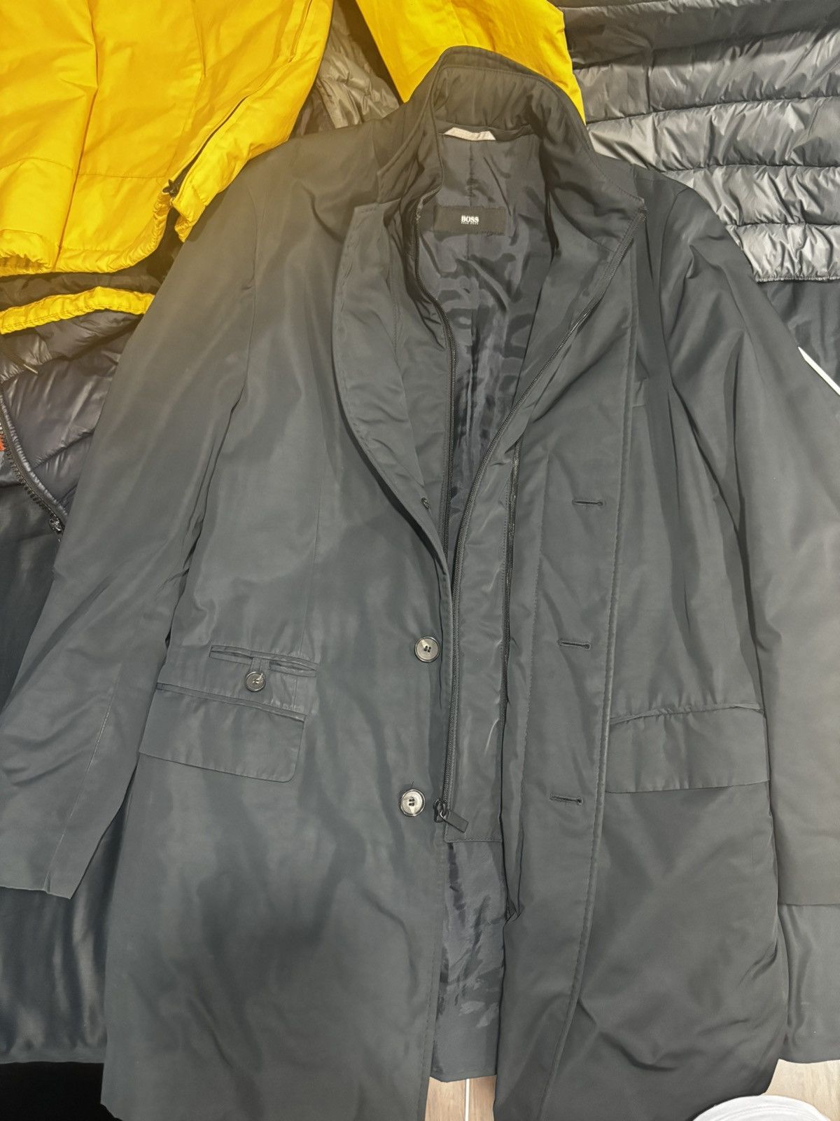 Hugo Boss × Vintage Hugo Boss Coat Size US L / EU 52-54 / 3 - 1 Thumbnail