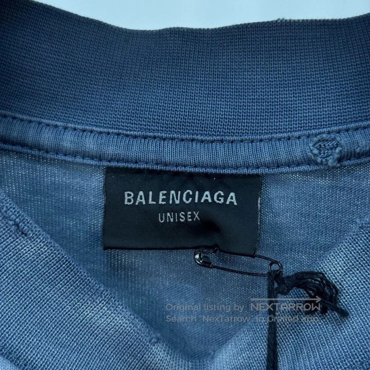 Balenciaga Balenciaga Diamond Water Destroyed Tee. Size US M / EU 48-50 / 2 - 6 Thumbnail