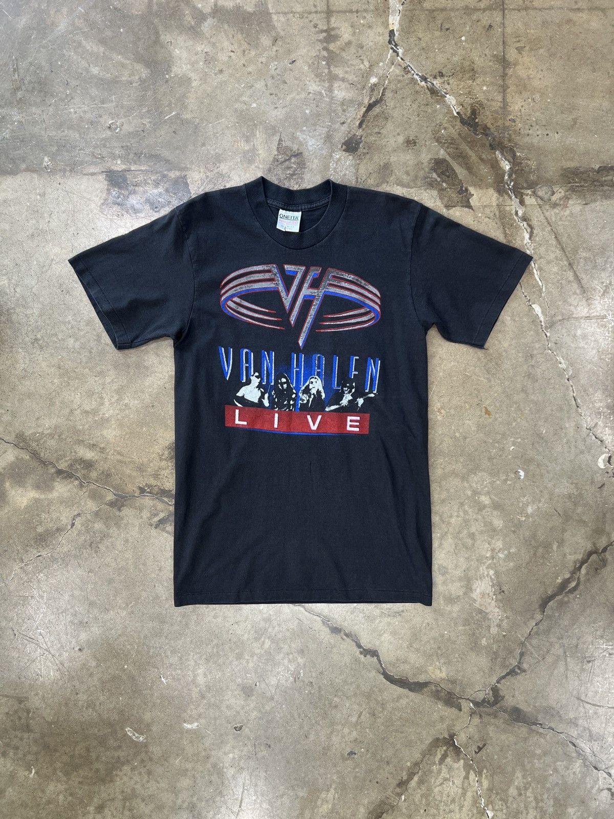 Band Tees Vintage 1992 Van Halen Live Fuck World Tour Tee Oneita Large Size US L / EU 52-54 / 3 - 2 Thumbnail