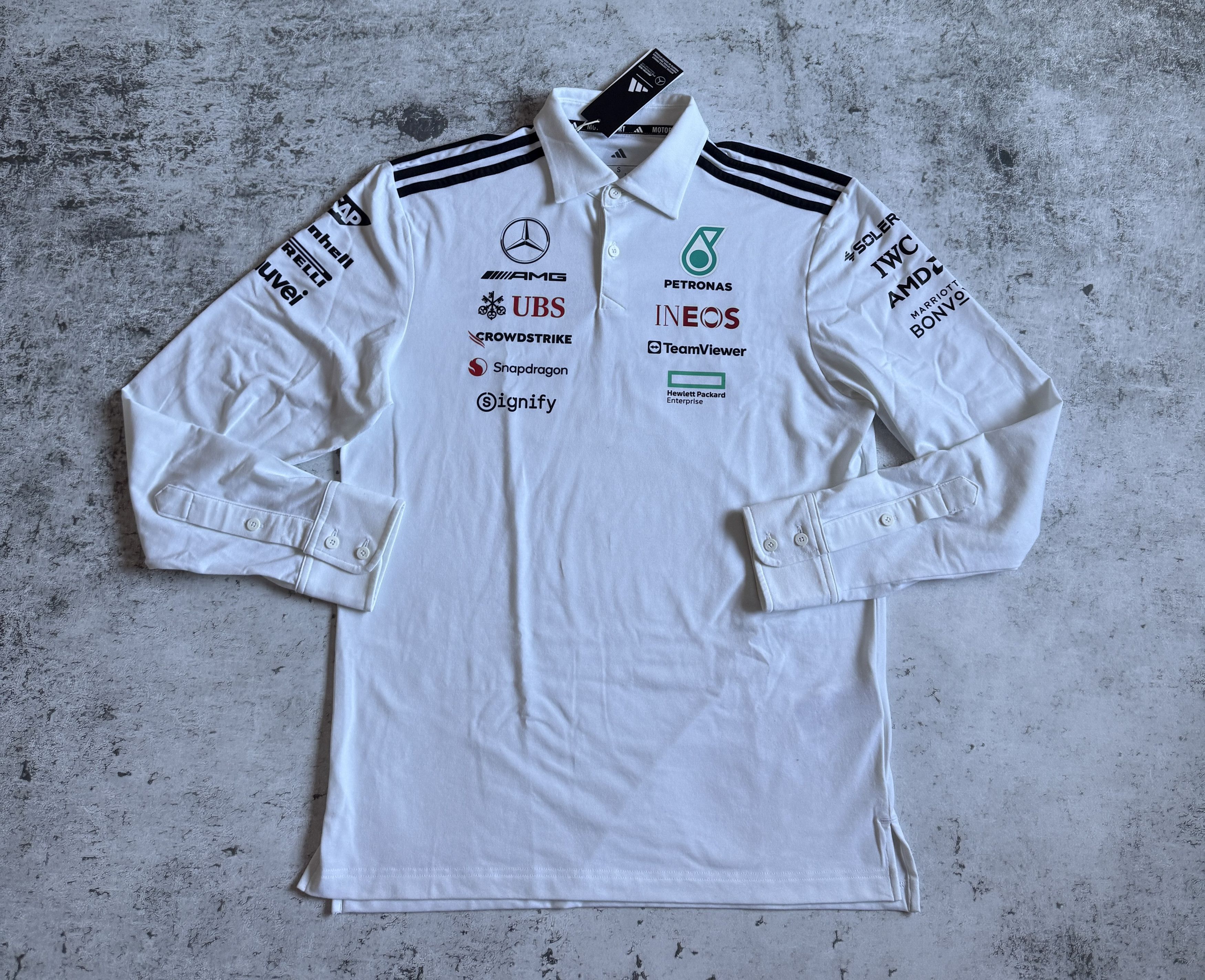 Adidas ADIDAS X MERCEDES AMG PETRONAS FORMULA 1 TEAM LONG SLEEVE S Size US S / EU 44-46 / 1 - 3 Thumbnail