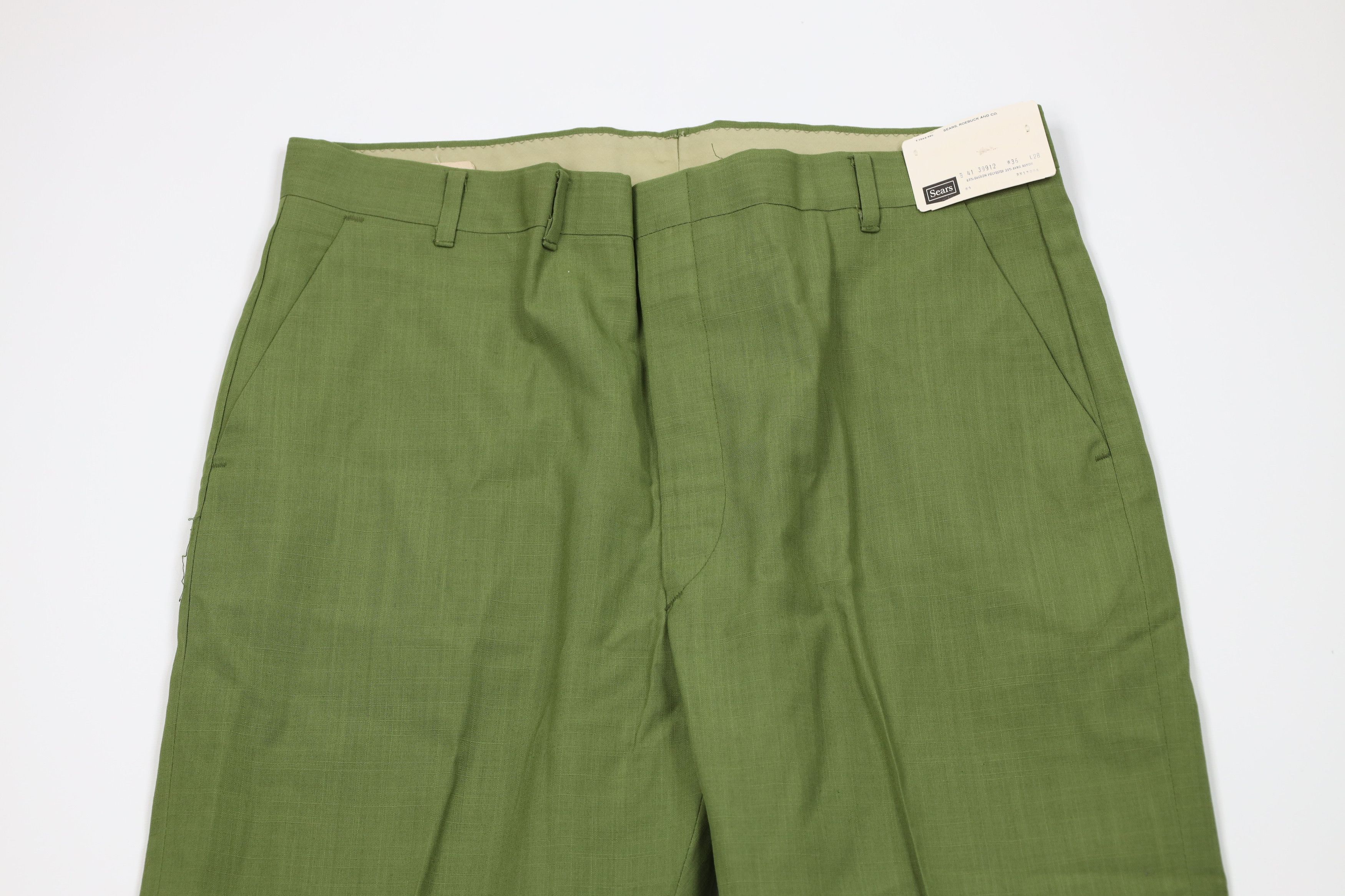 Vintage Deadstock Vintage 60s 70s Chino Pants Avocado Green USA Size US 36 / EU 52 - 2 Thumbnail