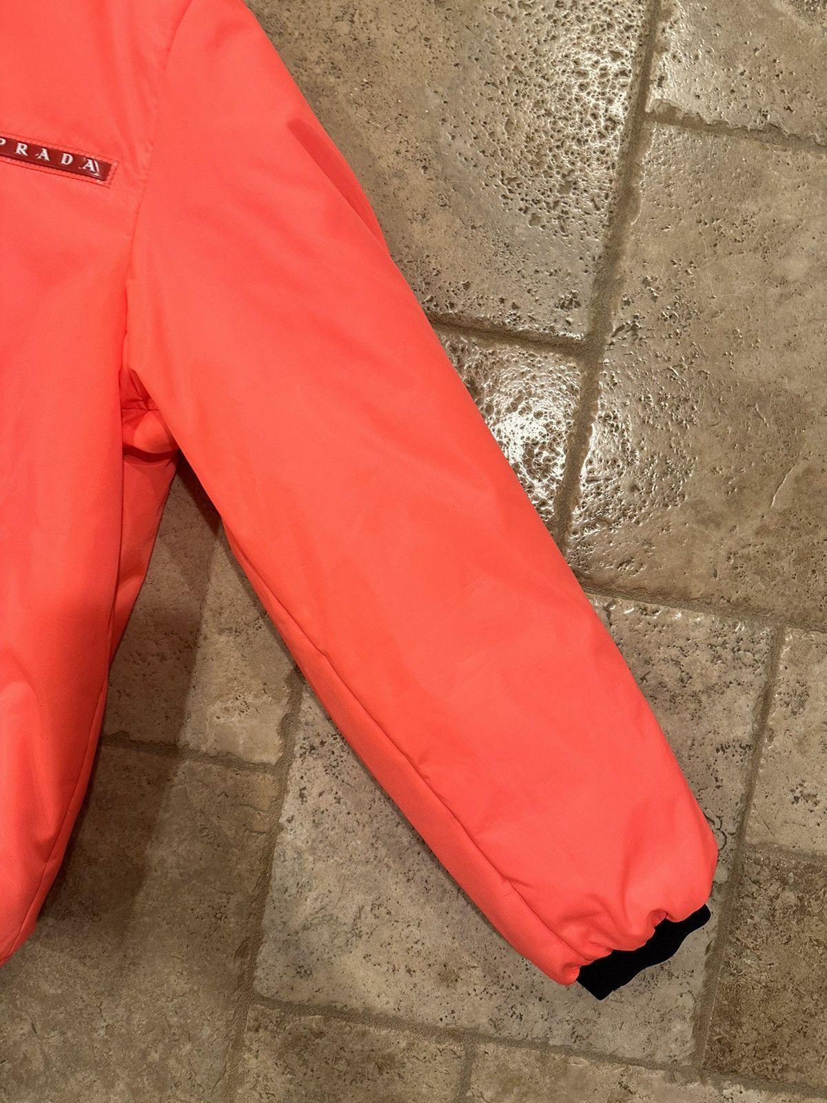 Prada Prada Linea Logo Stripe Linea Rossa 2018 Tech Orange Jacket Size US M / EU 48-50 / 2 - 5 Thumbnail