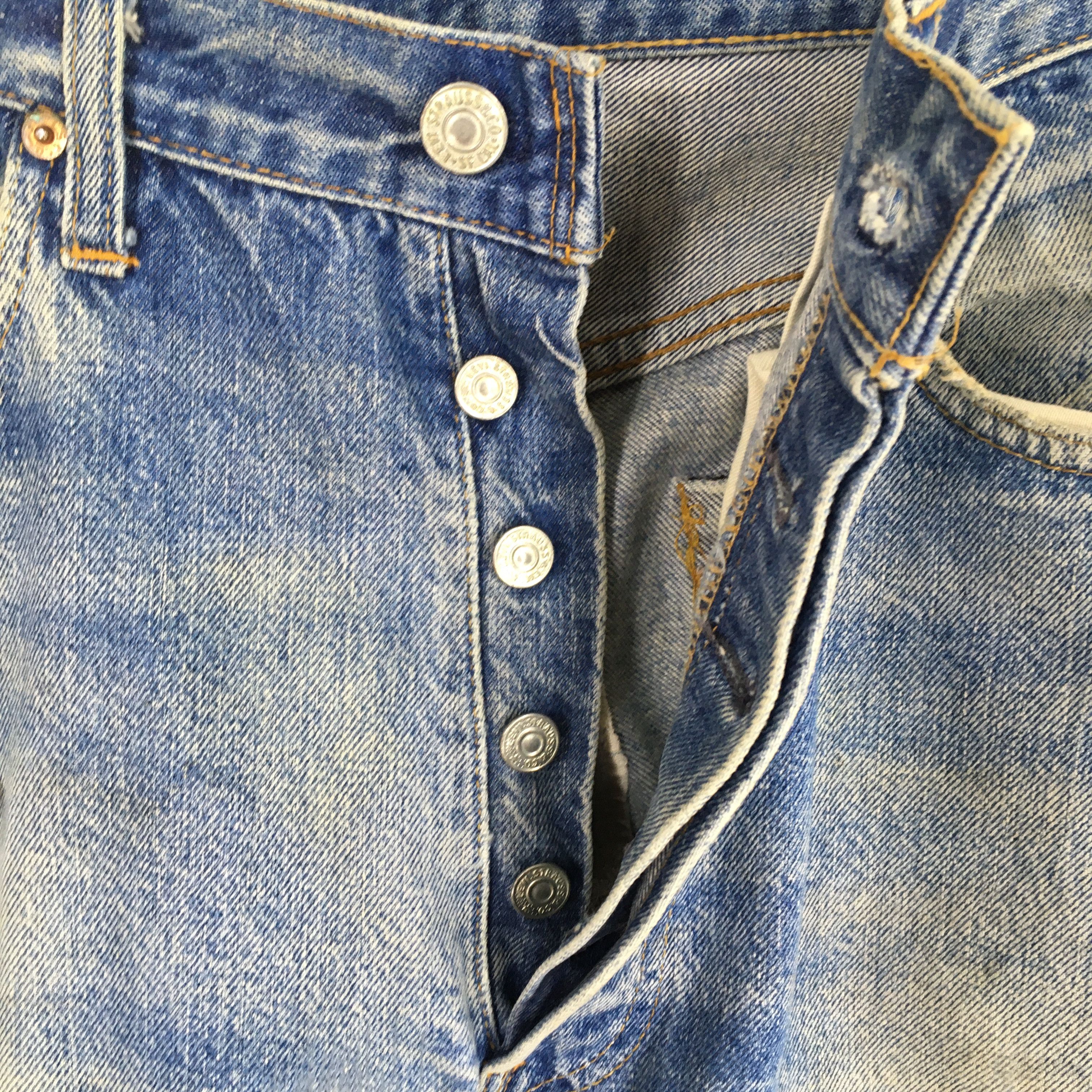 Levi's Size 31x28.5 Vintage 80s Levis 501 Faded Redline Jeans S1854 Size US 31 - 6 Thumbnail