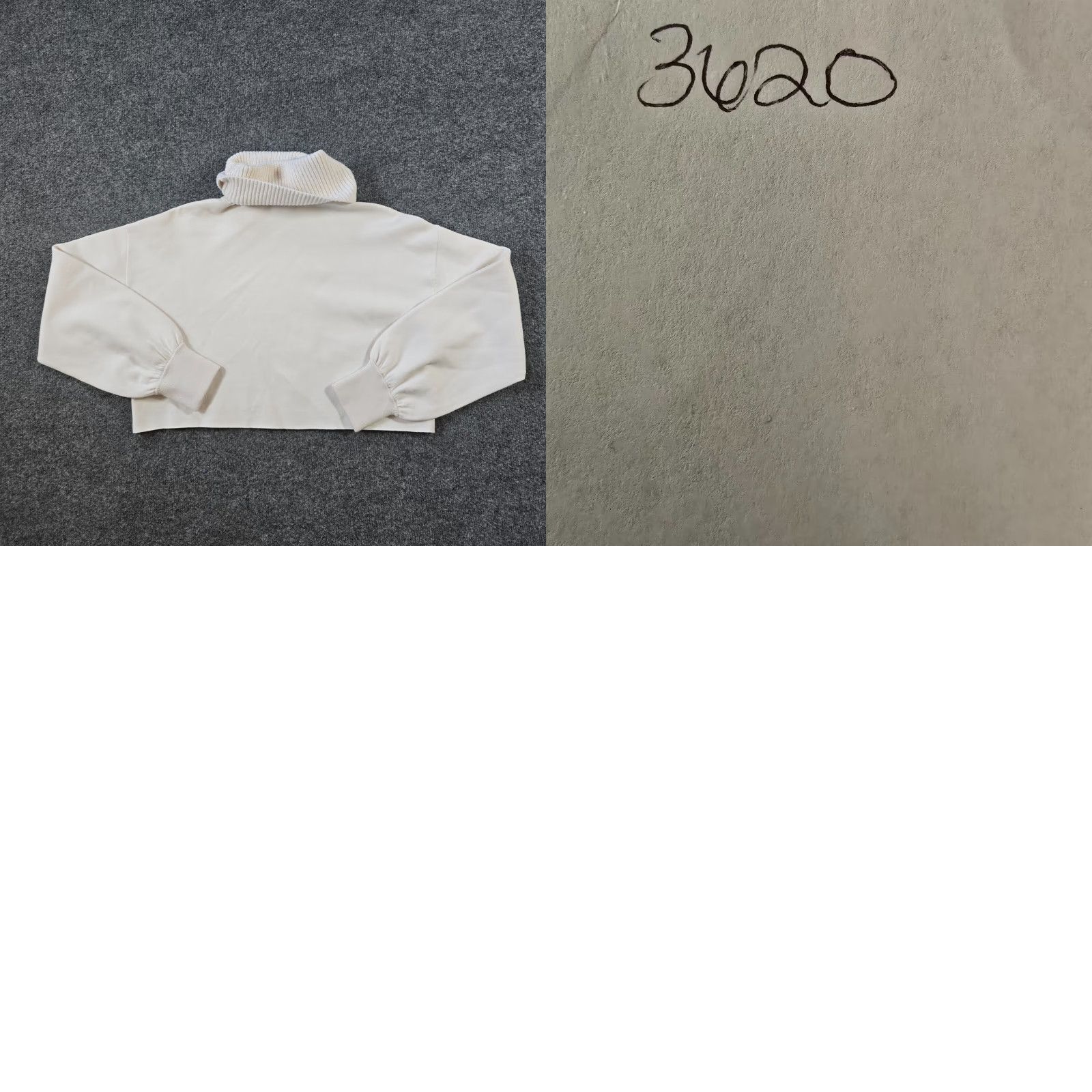 Alice + Olivia Alice + Olivia Sweater Womens Size M White Turtleneck Cropped Capsule Classic Pullover Knitted Knit Long Sleeve Balloon Sleeve Casual Womens Size M / US 6-8 / IT 42-44 - 8 Thumbnail