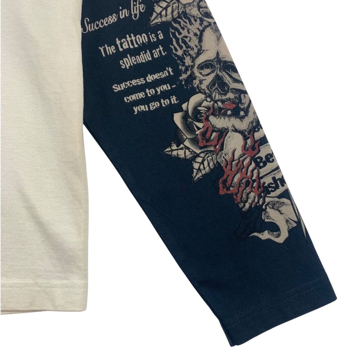 Japanese Brand Vintage BLOOD MASSAGE death before dishoner long sleeve tee Size US M / EU 48-50 / 2 - 7 Thumbnail