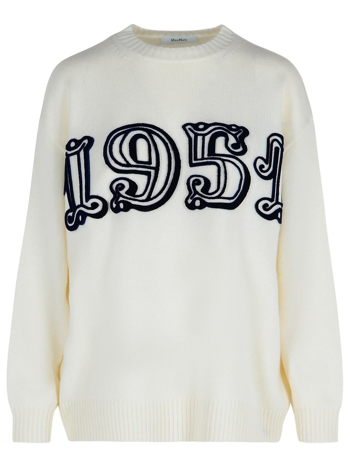Max Mara MAX MARA Off-White Wool And Cashmere 'Fido' Sweater Size S / US 4 / IT 40 - 1 Thumbnail