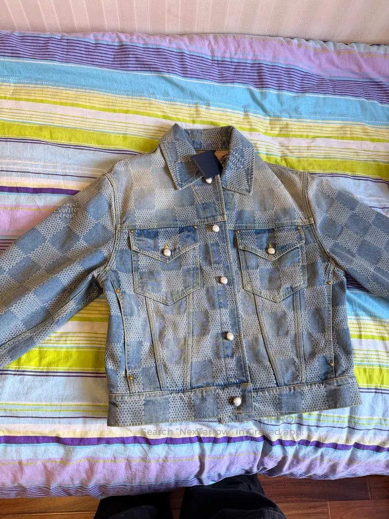 Louis Vuitton Louis Vuitton SS24 3D plaid jacquard denim jacket Size US M / EU 48-50 / 2 - 1 Thumbnail