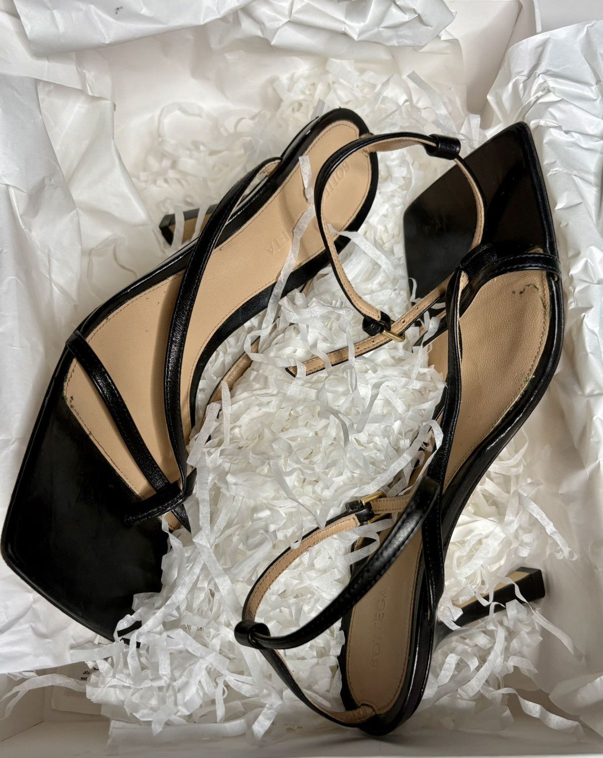 Bottega Veneta Bottega Veneta stretch strap lambskin leather sandal Size US 6.5 / IT 36.5 - 4 Thumbnail