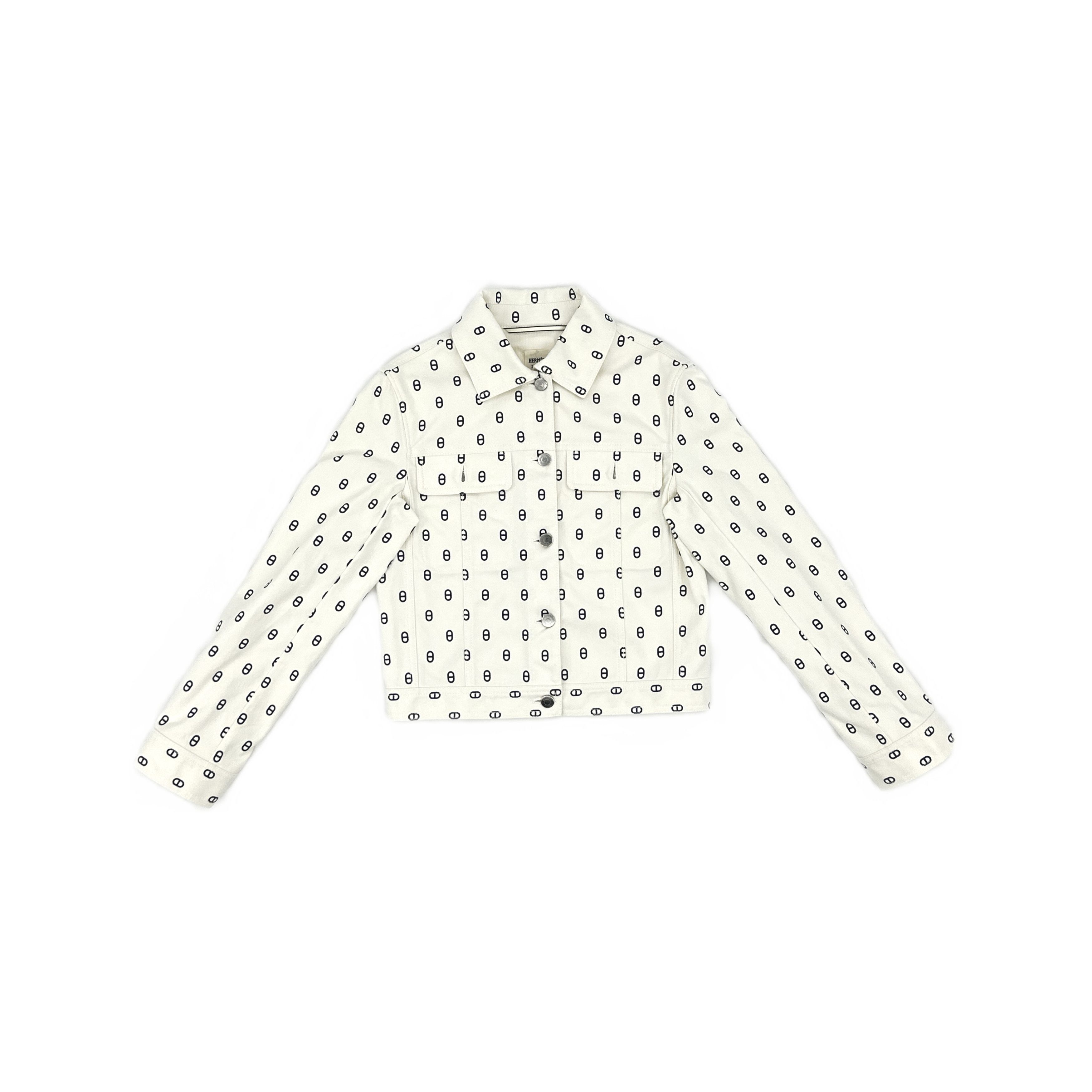 Hermes Hermès Monogram Print Jacket Size 36 Size XS / US 0-2 / IT 36-38 - 1 Thumbnail