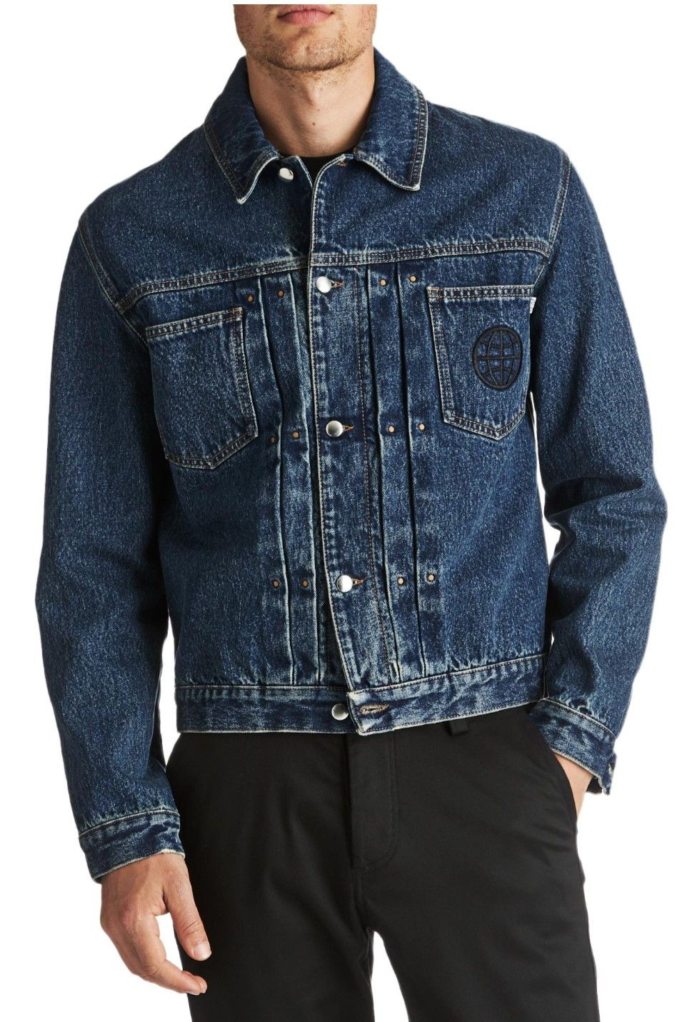 Alexander McQueen Embroidered Stonewashed Trucker Jacket Size US S / EU 44-46 / 1 - 3 Thumbnail