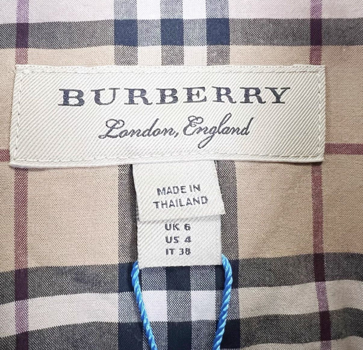 Burberry Burberry Check Fluorescent Green Trim Short Sleeve Shirt K12 Size US S / EU 44-46 / 1 - 4 Thumbnail