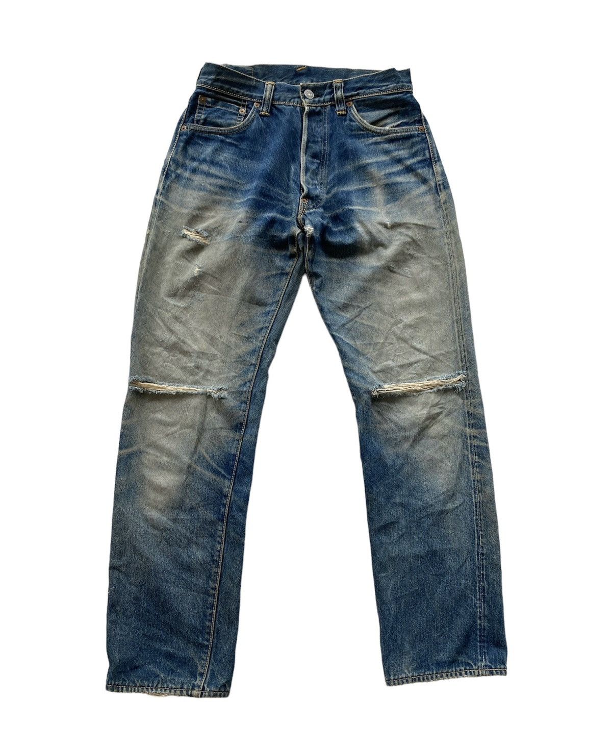 Evisu Vintage Evisu Thrashed Denim Size US 28 / EU 44 - 1 Thumbnail
