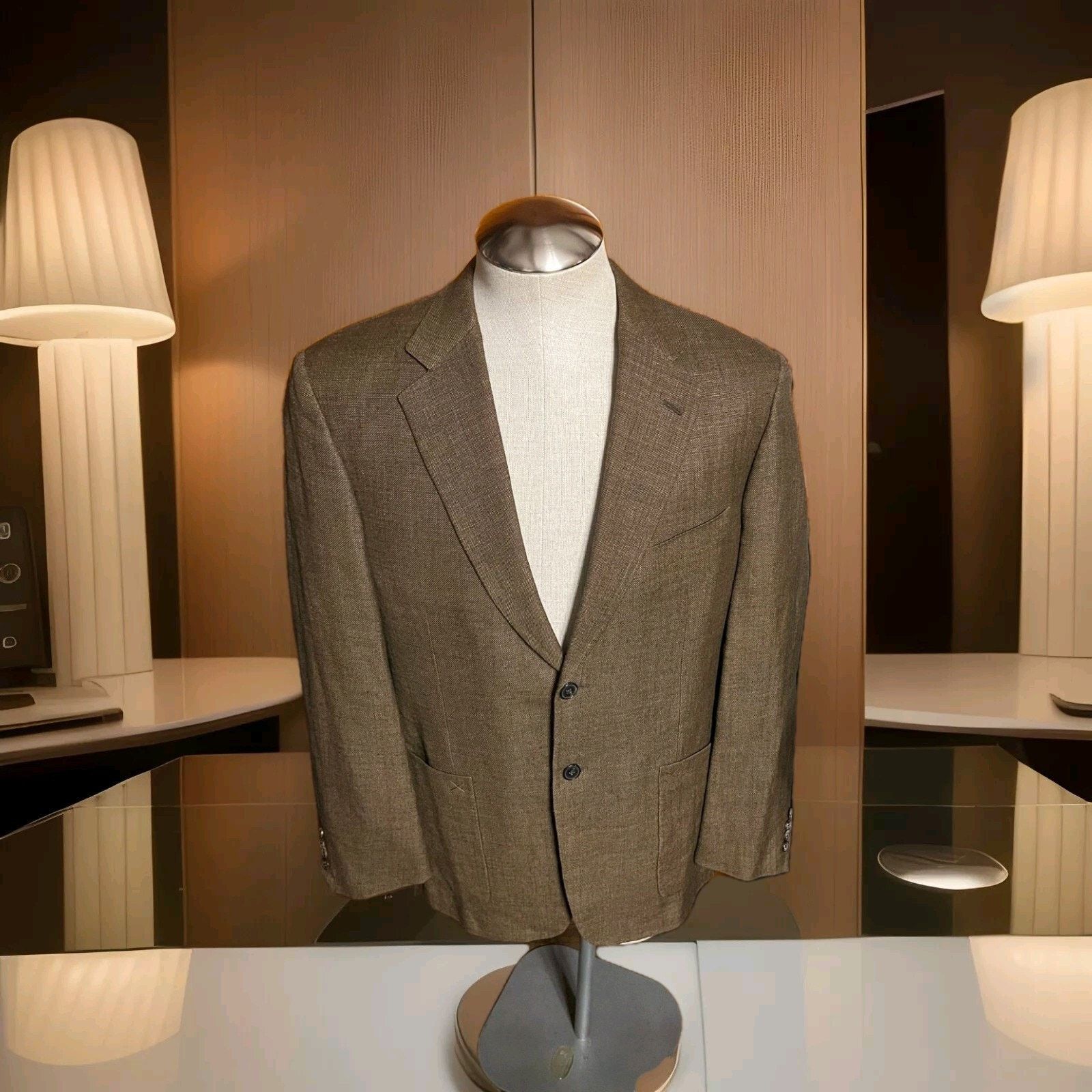 Belvest Belvest Wool/Silk/Linen/Cotton Blend Sport Coat Size 42R US Size 42R - 1 Thumbnail