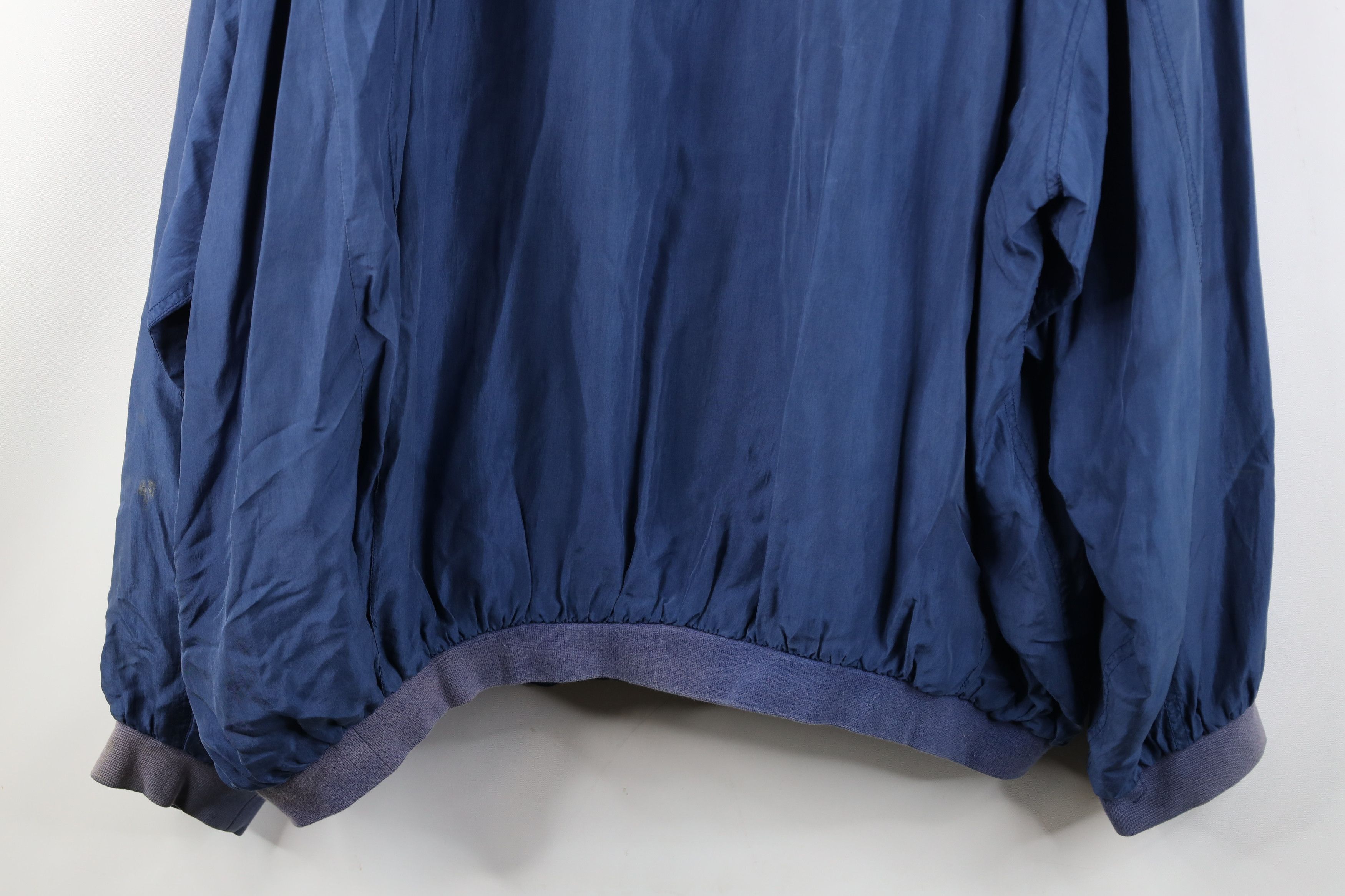 Vintage Vintage 90s Streetwear Silk Full Zip Bomber Jacket Blue Size US XL / EU 56 / 4 - 14 Thumbnail