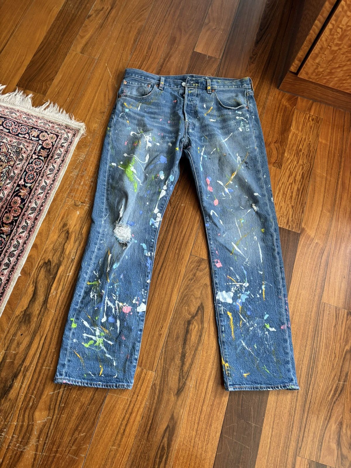 Levi's Pollock inspired denim Size 33" - 1 Thumbnail