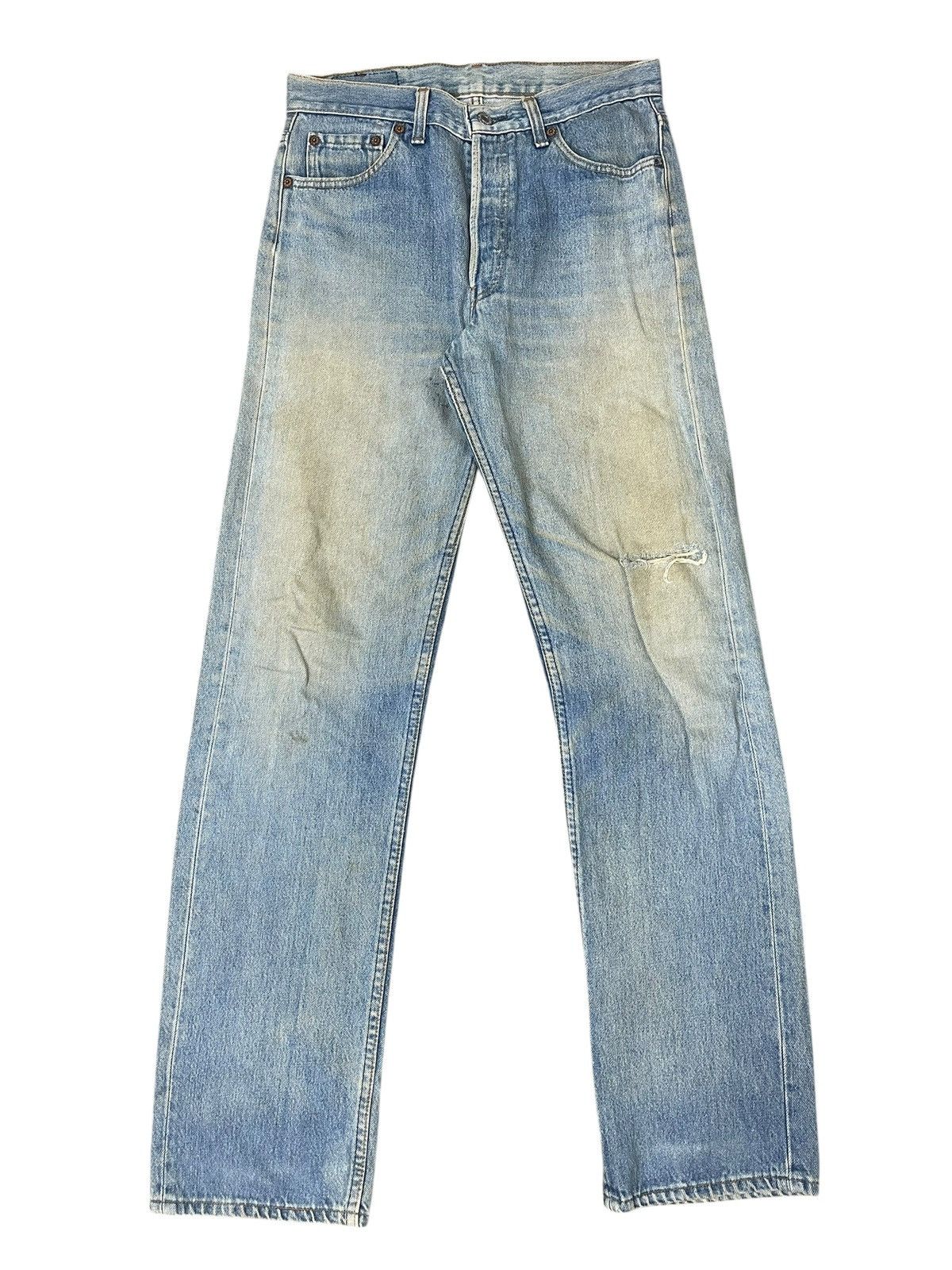 Levi's Vintage Levi’s 501 Distressed Jeans Straight Cut Size US 29 - 1 Thumbnail