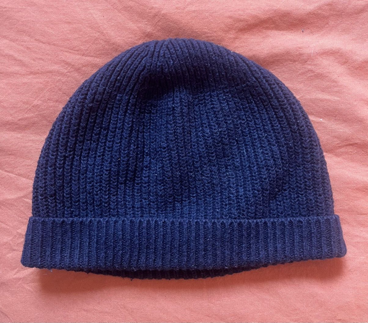 Universal Works Universal Works Navy Beanie Watch Cap Made in Portugal Size ONE SIZE - 1 Thumbnail