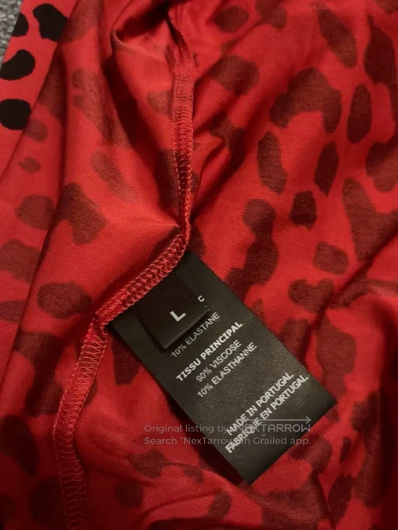 Vetements Vetements Red Leopard Print Shirt Short Size L / US 10 / IT 46 - 6 Thumbnail