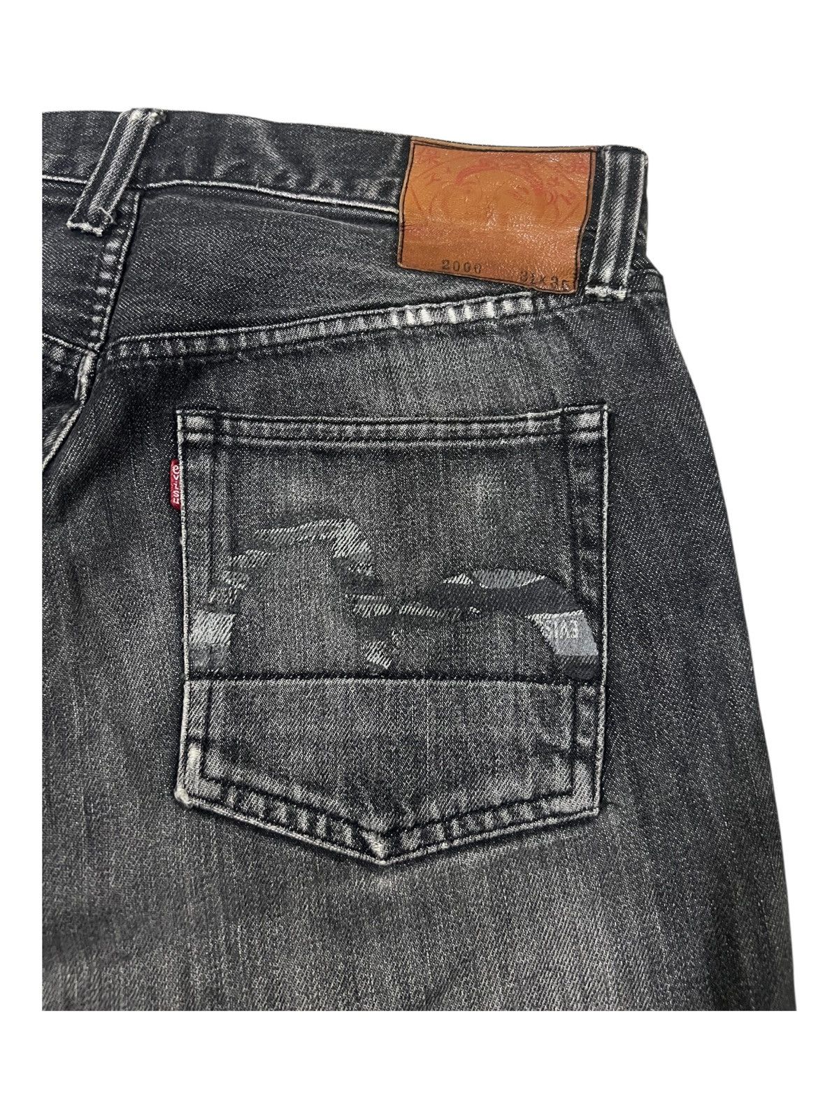 Evisu 2000 Evisu Japan Camouflage Seagull Daicock Logo Denim Jeans Size US 32 / EU 48 - 4 Thumbnail