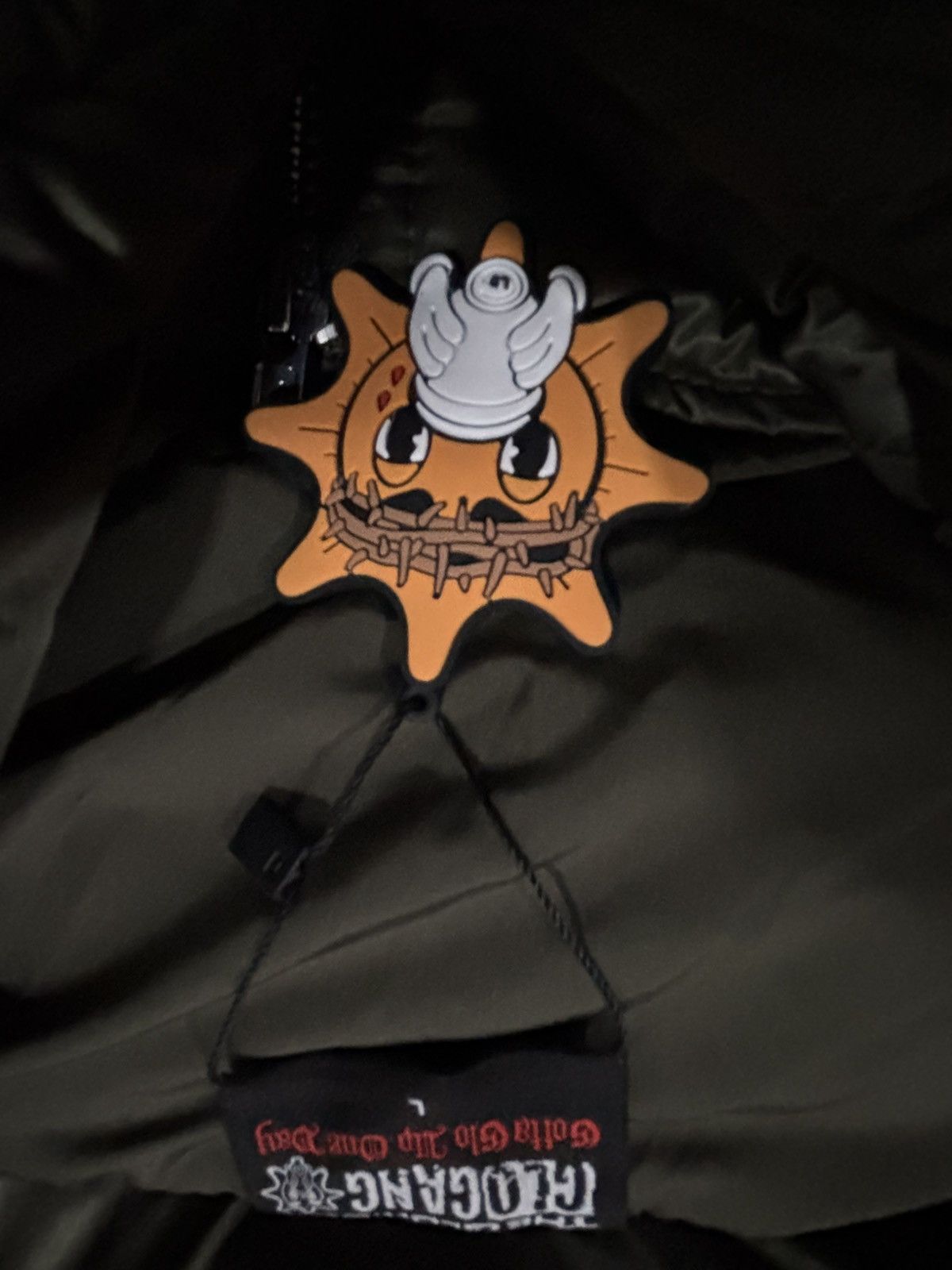 Glocler Flare Collar Puffer Jacket (Olive)