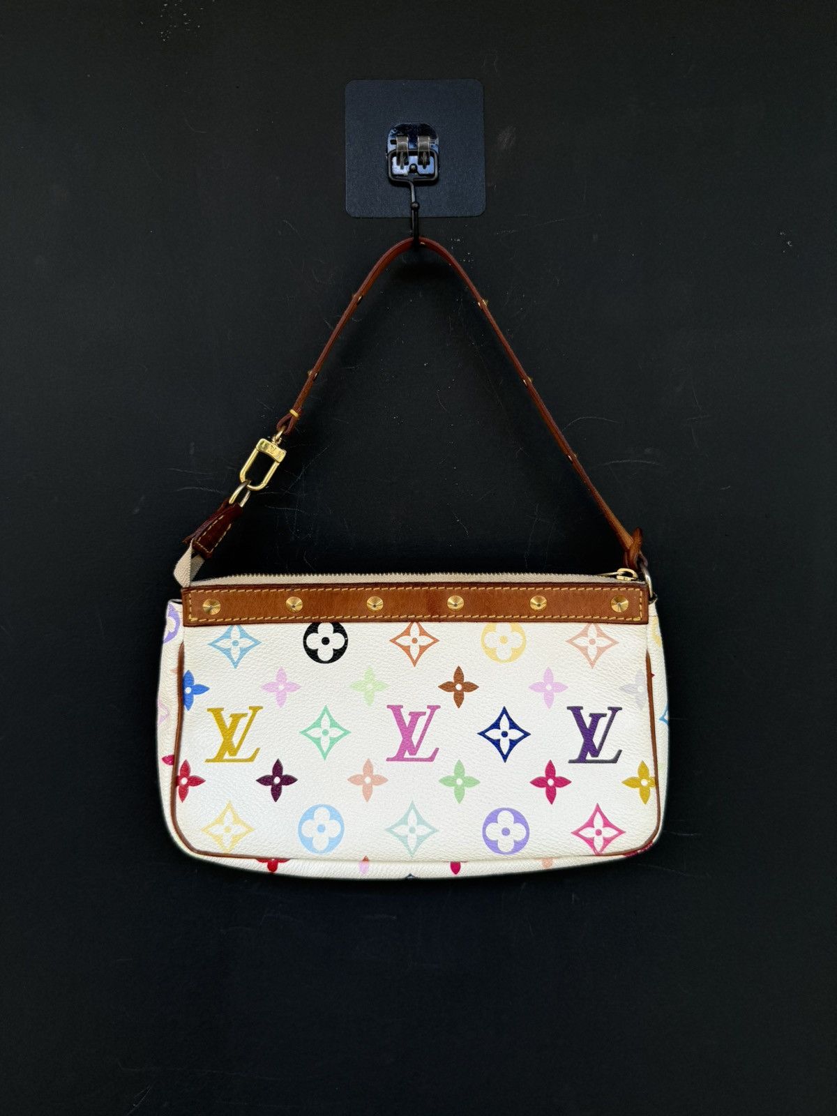 Louis Vuitton Louis Vuitton x Takashi Murakami White Multicolor Pochette Size ONE SIZE - 2 Thumbnail