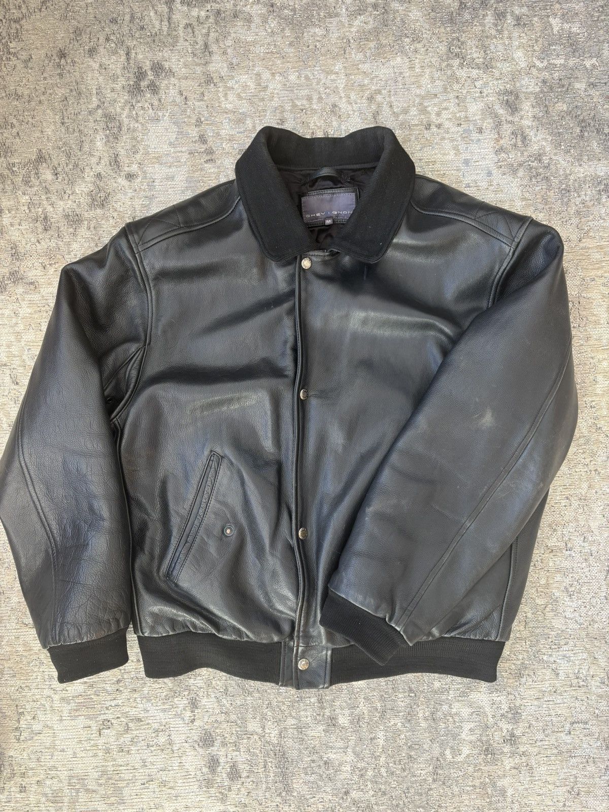 Chevignon Vintage Chevignon Leather Bomber Pilot Jacket Size US M / EU 48-50 / 2 - 1 Thumbnail