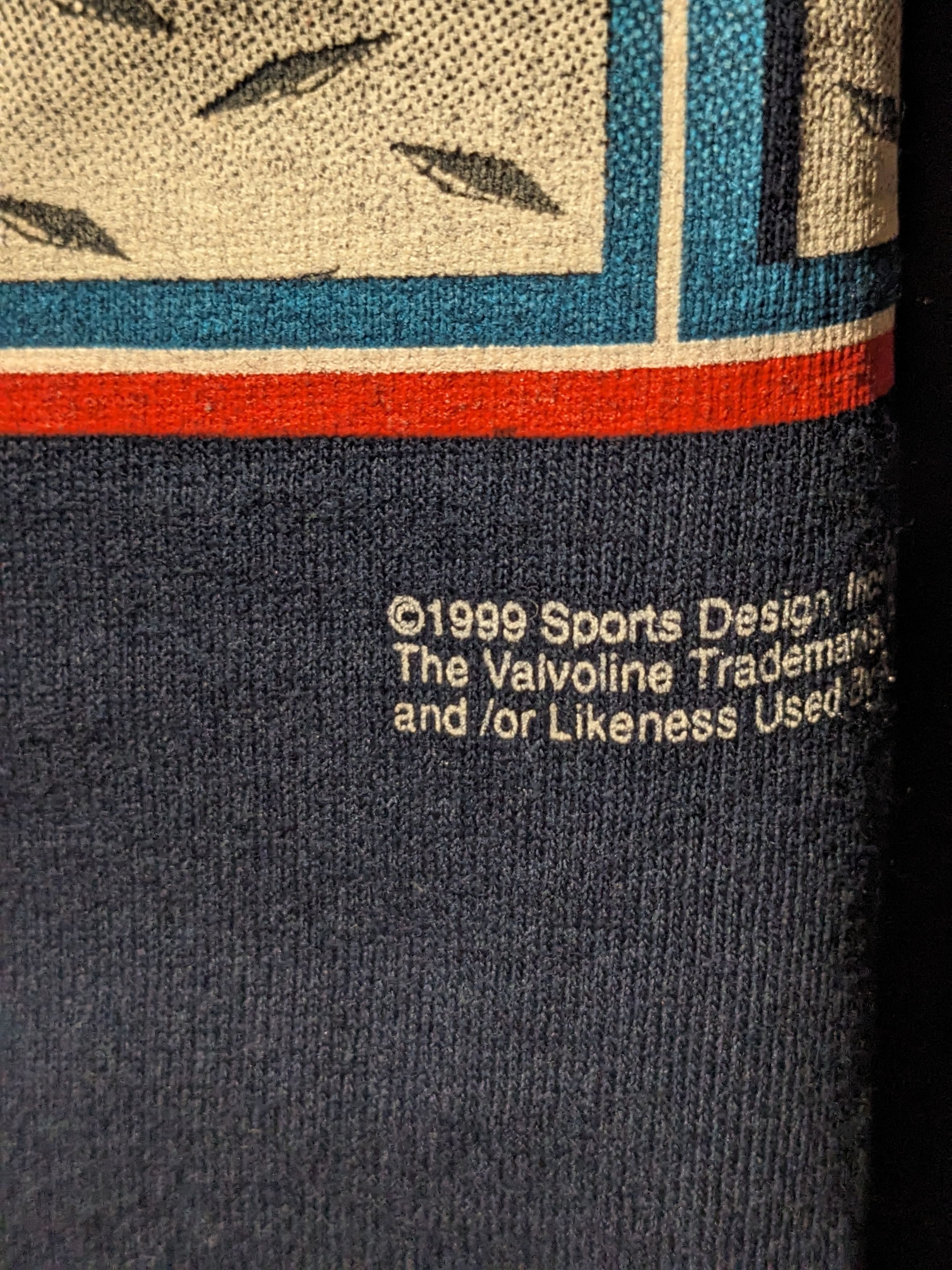 NASCAR Vintage 1999 Mark Martin Valvoline Nascar Racing T-Shirt Size US XXL / EU 58 / 5 - 6 Thumbnail